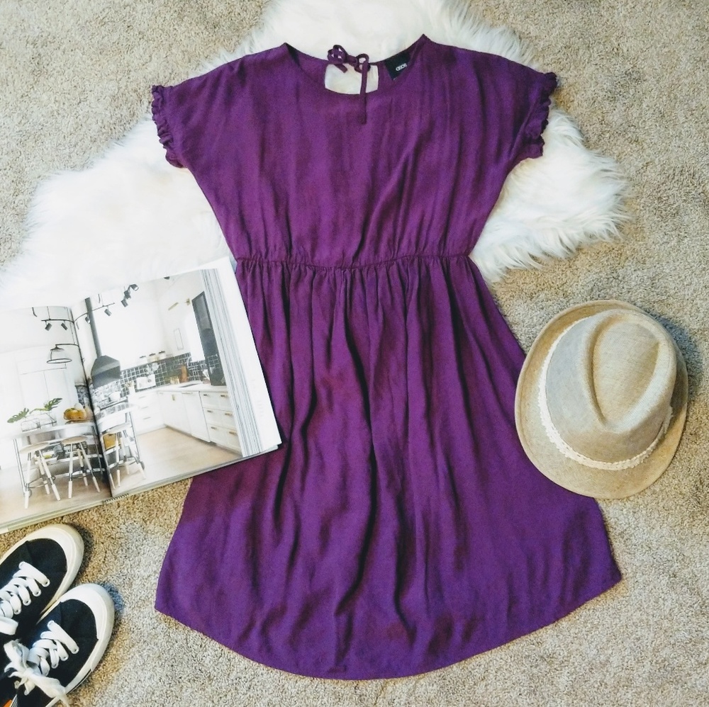 ASOS Maternity | purple Keyhole mini dress